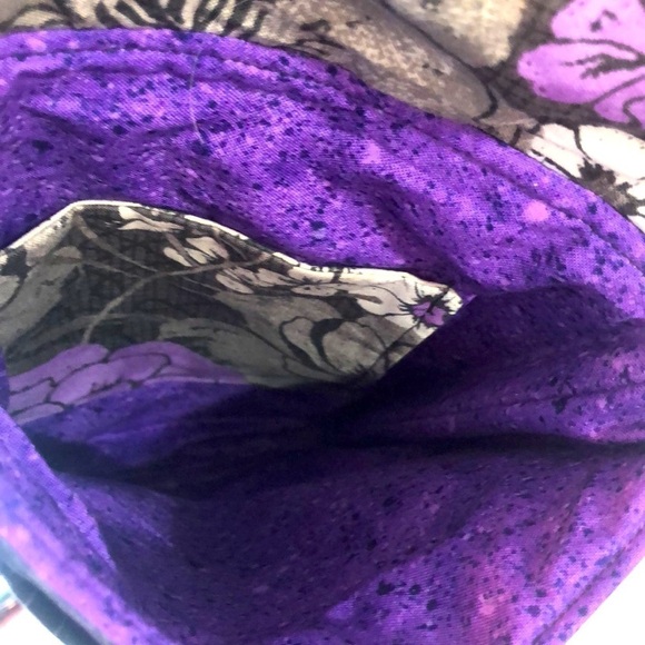 bohemian style bag 6 x 9.5. Fabric cotton - Picture 2 of 4